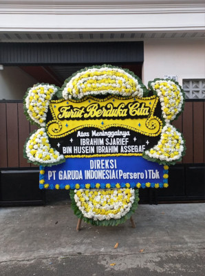 Papan Bunga Duka di Kebon Pedes